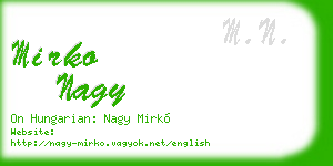 mirko nagy business card