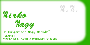 mirko nagy business card